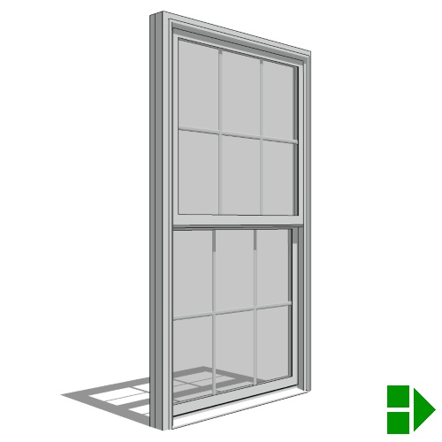 Impervia Series: Double Hung Window, Vent Unit