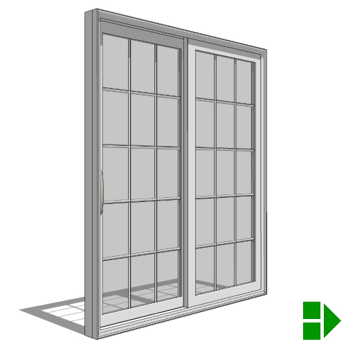 250 Series: Sliding Patio Door, XO-OX