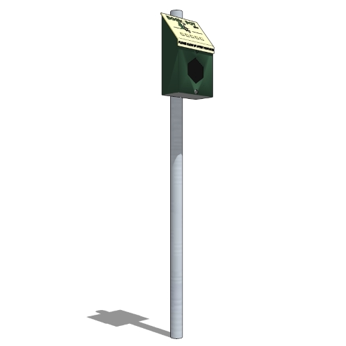 Aluminum DOGIPOT® Header Park Junior Bag Dispenser ( 1002HP-4 )