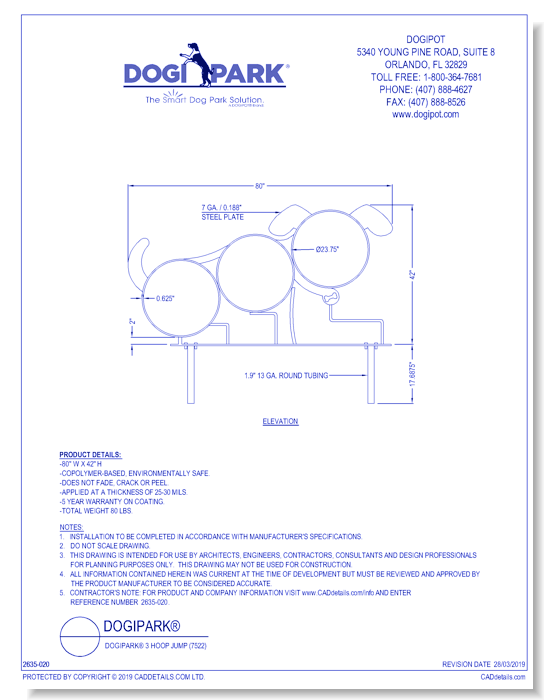 DOGIPARK® 3 Hoop Jump ( 7522 )