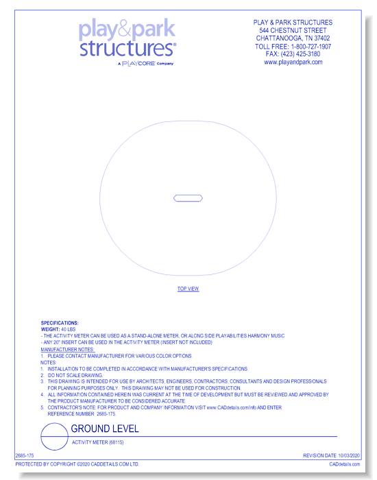 Ground Level: Activity Meter (68115)