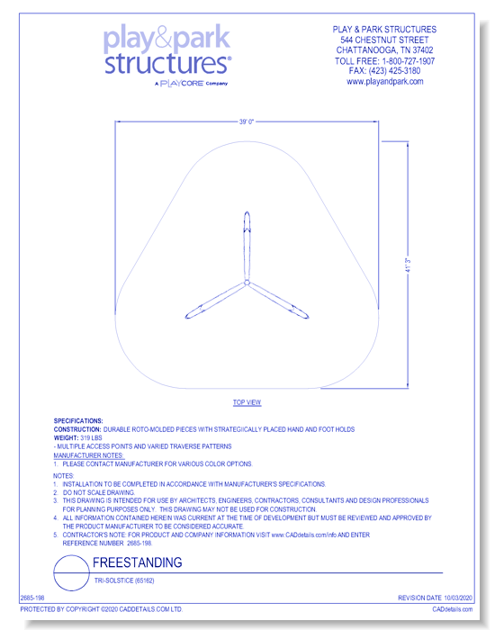 Freestanding: Tri-Solstice (65162)