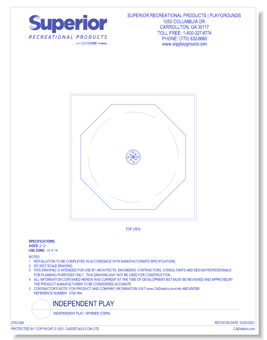 Freestanding Play: Spinner (CSPN)