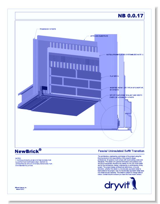 NewBrick® System: Fascia/Uninsulated Soffit Transition 