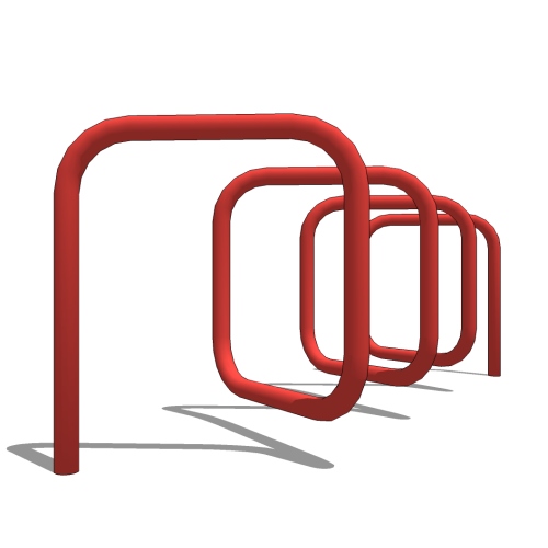 Genesis Bike Rack: 8 Bike, Surface or In Ground Mount