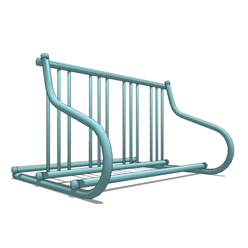 Gridrac Bike Rack: 8 Bike (4 per side), Surface Mount
