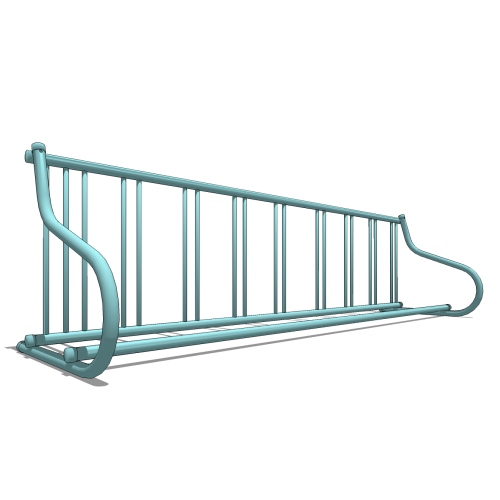 Gridrac Bike Rack: 9 Bike (1 per side), Surface Mount