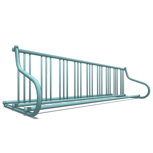 Gridrac Bike Rack: 18 Bike (9 per side), Surface Mount