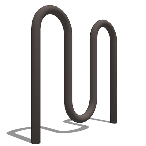 Heavy Duty Challenger Bike Rack: 5 Bike, Surface or In Ground Mount