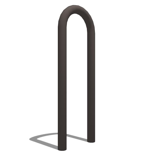 Heavy Duty Winder Bike Rack: 3 Bike, Surface or In Ground Mount