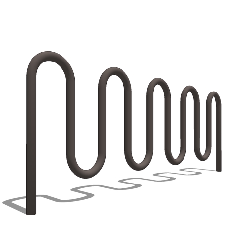 Heavy Duty Winder Bike Rack: 11 Bike, Surface or In Ground Mount