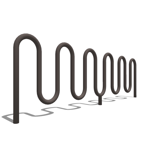 Heavy Duty Winder Bike Rack: 13 Bike, Surface or In Ground Mount