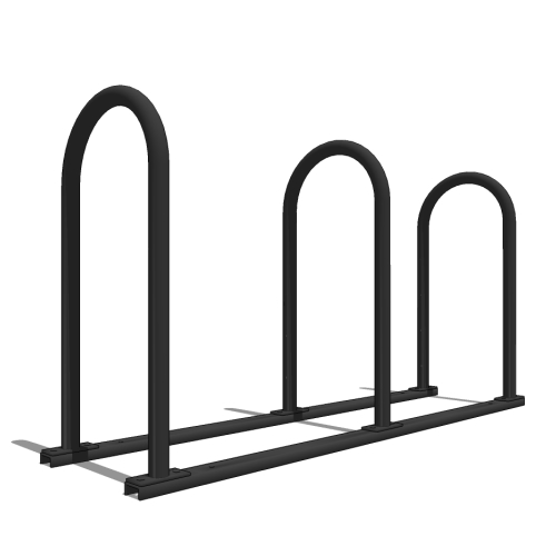 U-Two Bike Rack: 6 Bike Capacity