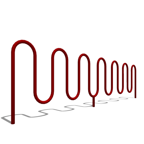 Winder-Plus Bike Rack: 15 Bike, Surface or In Ground Mount