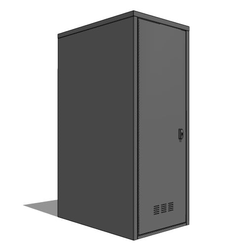 Vertical MadLocker Bike Locker: 1 Unit, 1 Door, 1 Bike Capacity