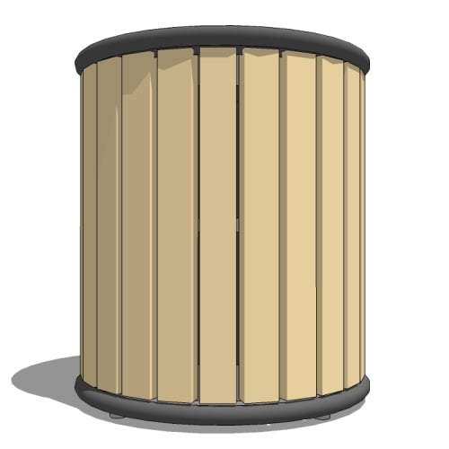 Model TH-24: Streetsites™ Litter Receptacle