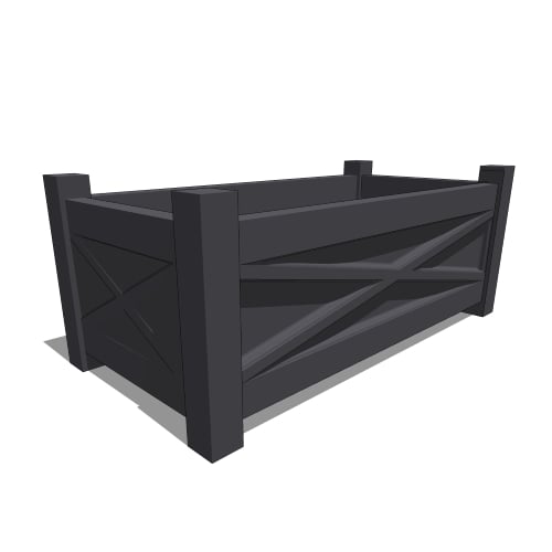 Main Street Premier Composite Rectangular Planter