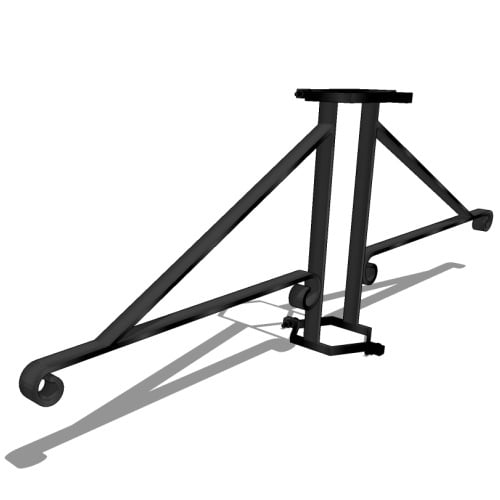 Two-Way Scroll Lamp Post Hanging Basket Bracket