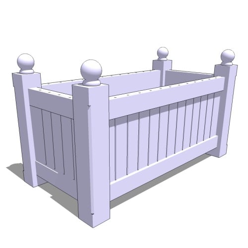Versailles Composite Rectangular Planter