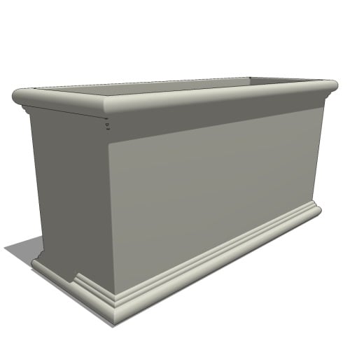 Sienna Rectangular Fiberglass Planter