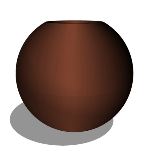 Miro Round Fiberglass Planter