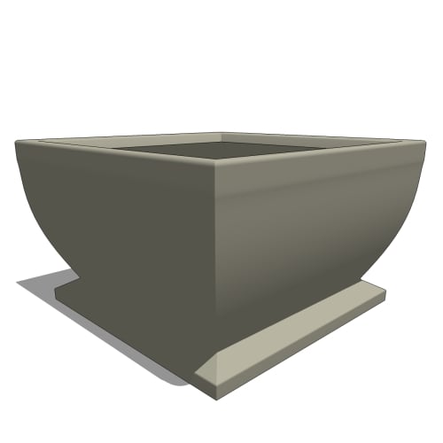 Novara Square Fiberglass Planter