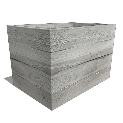 Baxter Rectangular Fiberglass Planter 