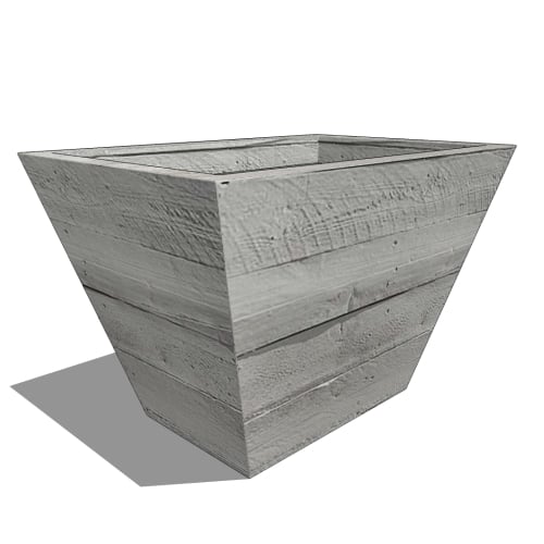 Baxter Tapered Rectangular Fiberglass Planter