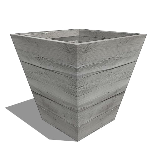 Baxter Tapered Square Fiberglass Planter  