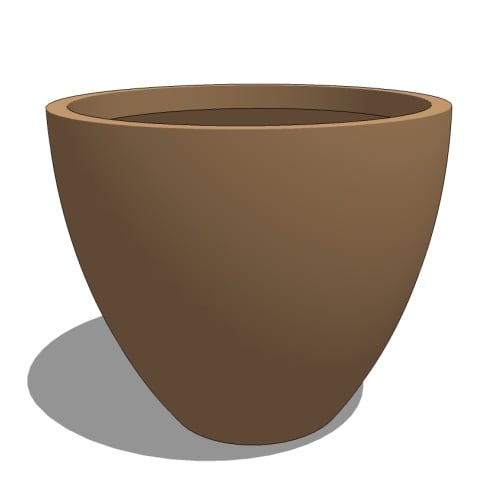 Rocca Round Fiberglass Planter 
