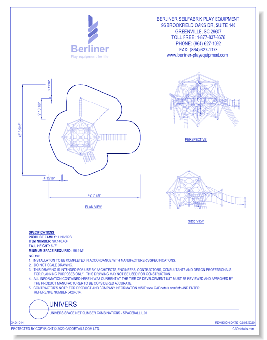 Univers Space Net Climber Combinations - Spaceball L.01