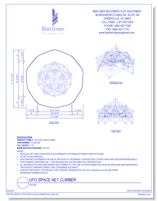 UFO Space Net Climber - UFO M6