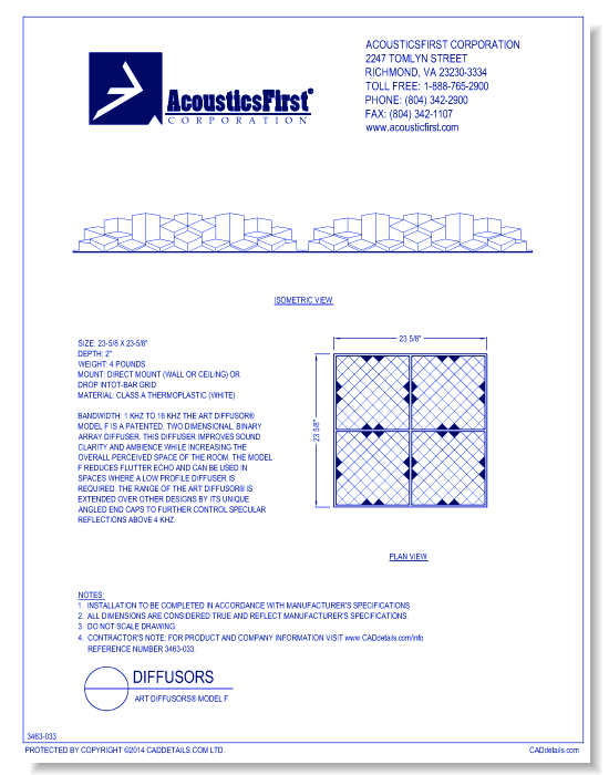 Art Diffusors® Model F