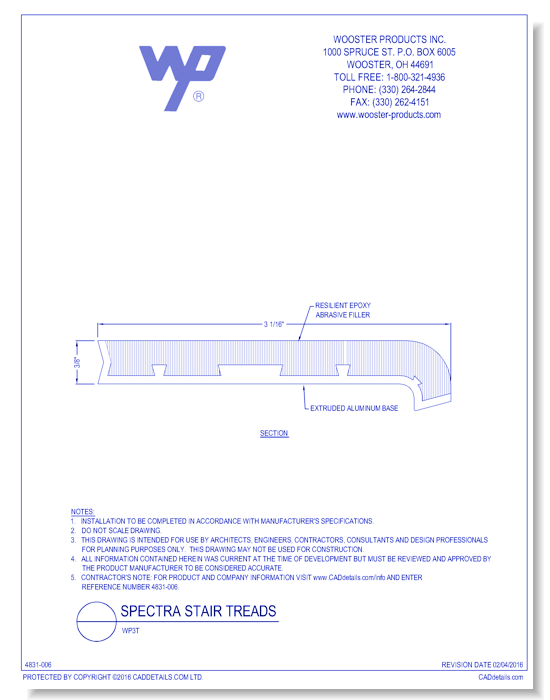 Spectra Stair Tread: WP3T