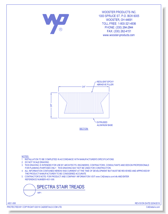 Spectra Stair Tread: WP1