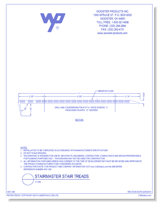 Stairmaster Stair Tread: 511SN