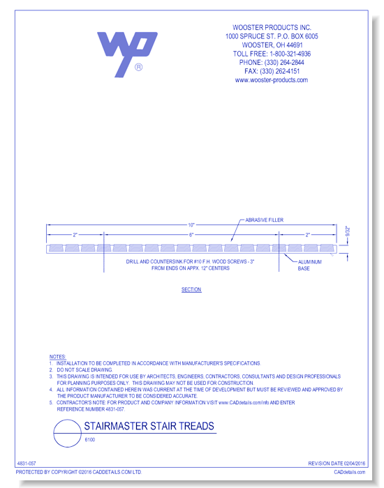 Stairmaster Stair Tread: 6100