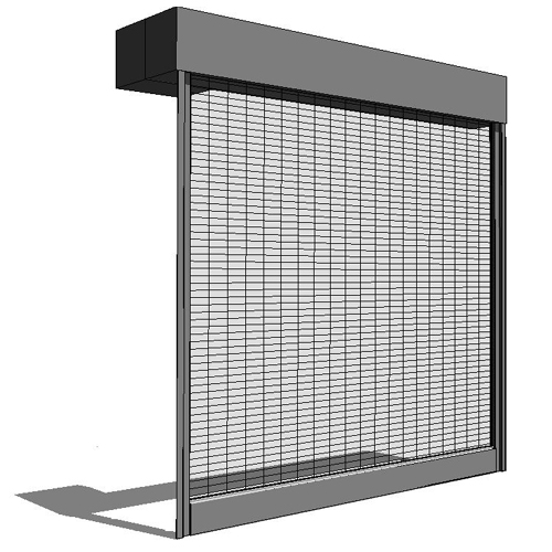 Revit: CrossingGard® Grille Door - Face Of Wall Mount