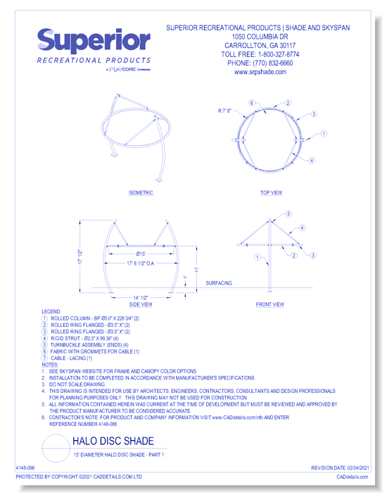15' Diameter Halo Disc Shade - Part 1