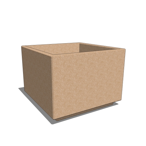PC48S: 48" x 48" x 36" Square Concrete Planter