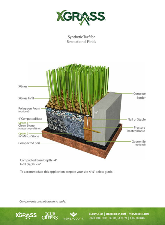 XGrass® Synthetic Turf for Recreational Fields
