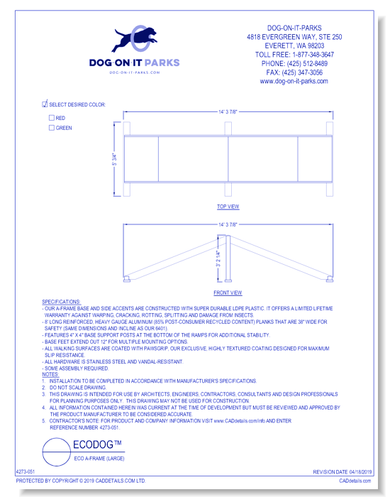 Eco A-Frame (Large)