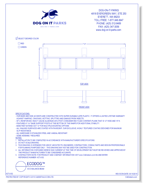 Eco Balance Beam