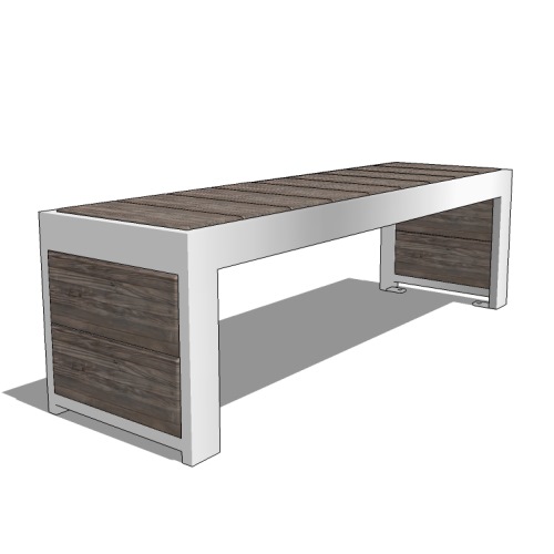 Urban Form Straight Bench ( UFSB-5 )