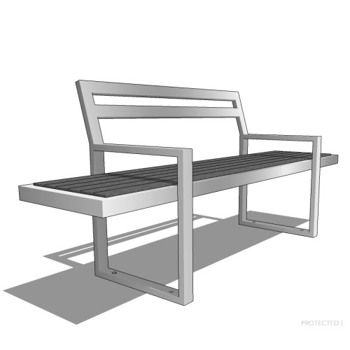 Skyline Park Bench ( SLB-6 )