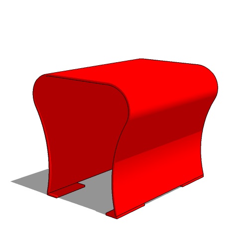 Model BR5-1100: Barristro Modular Backless Bench - Cafe Seat