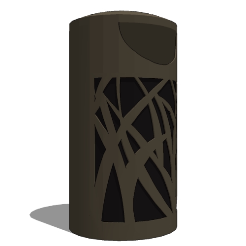 Model TG2-1001: TallGrass Receptacle -  Round 20 Gal., Dome Top