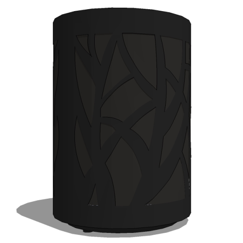 Model TG2-3000: TallGrass Receptacle: 36 Gal. Round, Flat Top