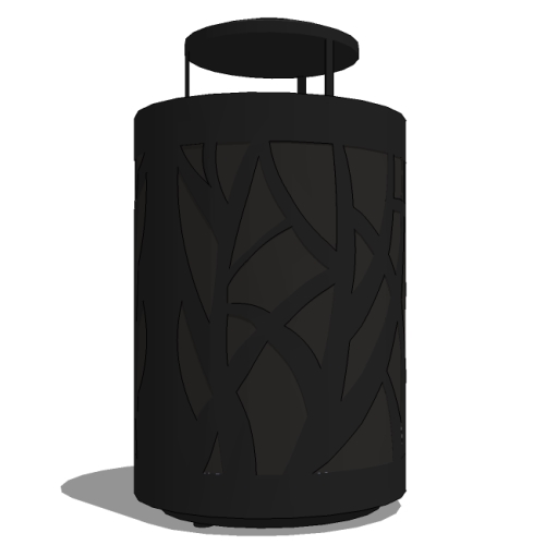 Model TG2-3002: TallGrass Receptacle - 36 Gal., Round, Ash Top