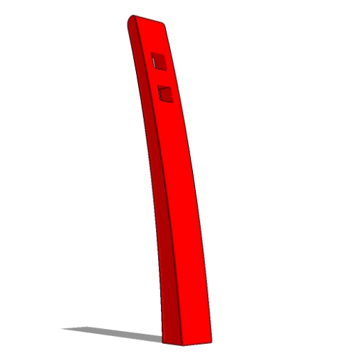 Model BR7-02-SM: Barristro, Style Bike Post - Surface Mount